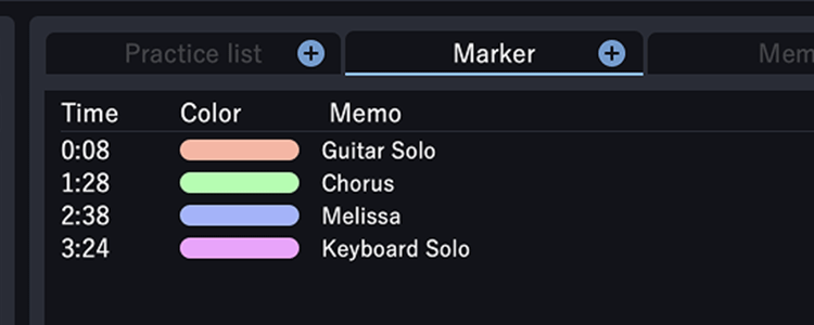 Melissaのマーカー機能